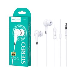 Hoco Wired Earphones M58 with Microphone 3.5MM 1.2m White Hoco Wired Earphones M58 with Microphone 3.5MM 1.2m White